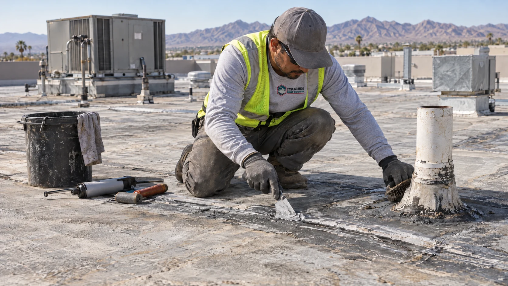 Commercial roof work planning for Shingle Roof Coating
