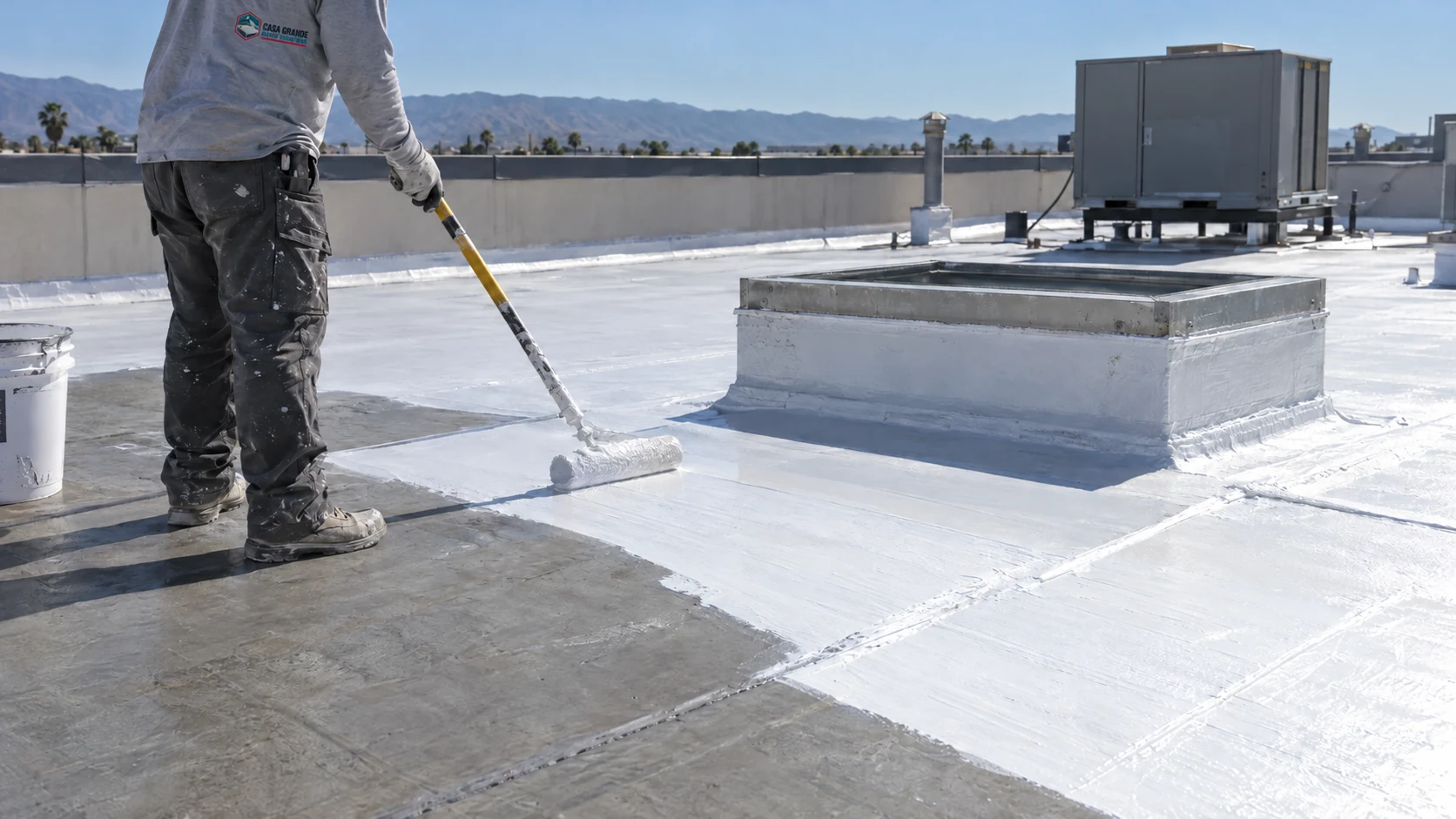 Commercial roof condition review for Silicone Roof Coating